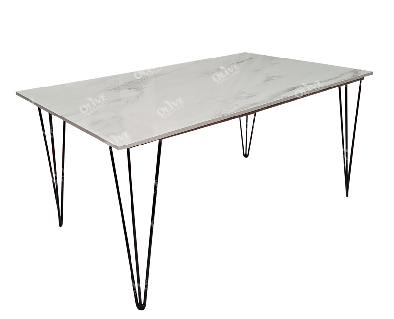 DINING TABLE 5X3 MARBLE TOP MH 34 AI