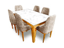 Dining table Marble top and Glass top