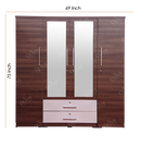 WARDROBE 4 DOOR 5-A MODEL SP BRS