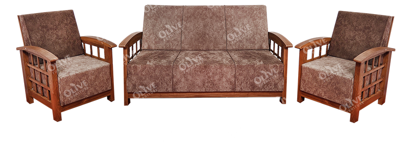 SOFA SET 3+1+1 ELEGANCE SPRING TEAK PY