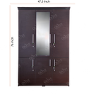 WARDROBE 3 DOOR AL8 3/3 BRS