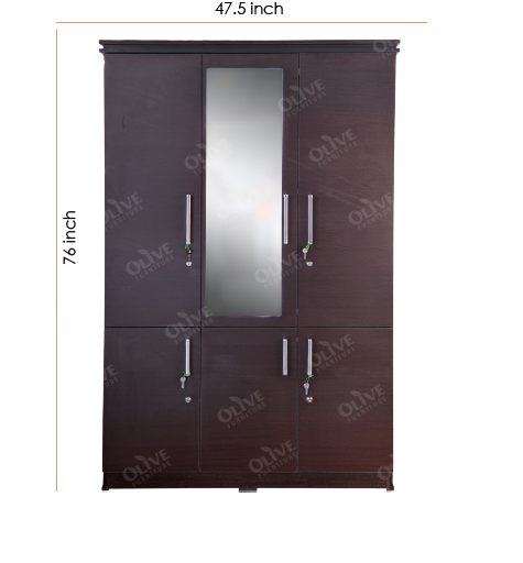 WARDROBE 3 DOOR AL8 3/3 BRS