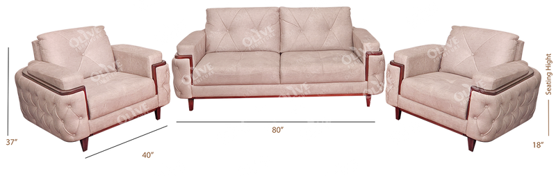 SOFA SET 3+1+1 CF 165 KM
