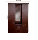 WARDROBE 3 DOOR WITH DRESSING AL-9 BRS