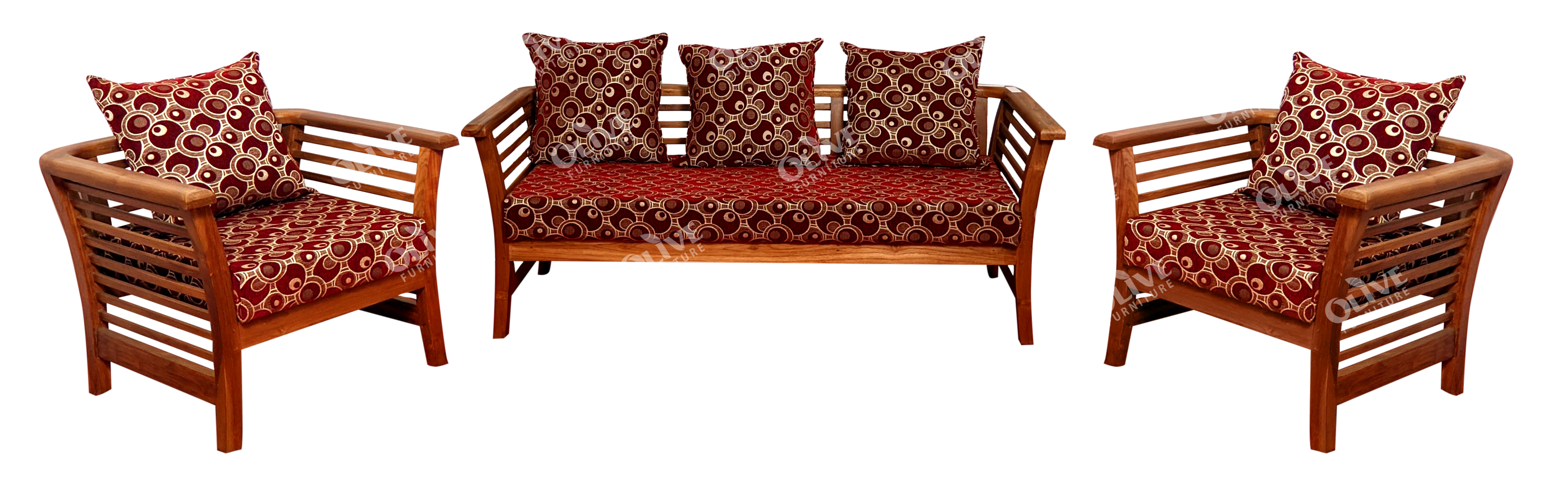 SOFA SET 3+1+1 KOTTA SETTY TEAK PY