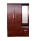 WARDROBE 3 DOOR AL9 SIDE DRESSING BRS