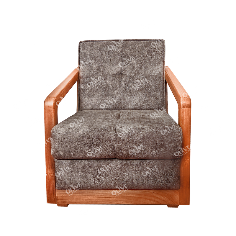 SOFA SET 3+1+1 SQUARE MODEL TEAK DN