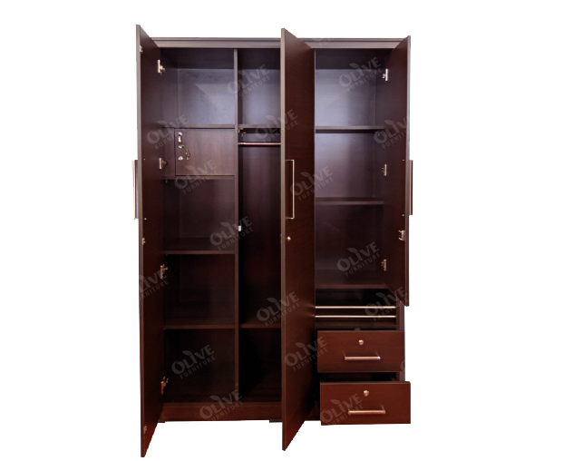 WARDROBE 3 DOOR AL9 SIDE DRESSING BRS