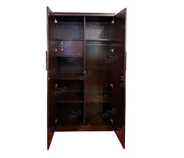 WARDROBE 2 DOOR AL-3 W/O GLASS BRS