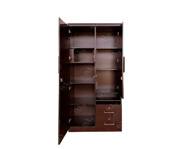 WARDROBE 2 DOOR WITH DRESSING AL-4 BRS
