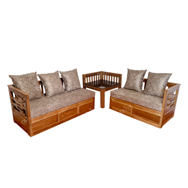 CORNER SOFA FLOWER MODEL TEAK PY