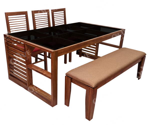 DINING TABLE 6X3.5 APPLE TEAK GF