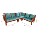 CORNER SOFA NANO TEAK GF