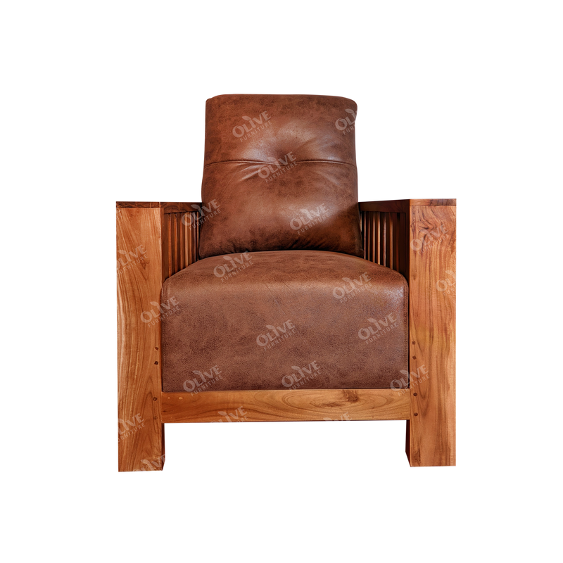 SOFA SET 3+1+1 TEAK REEPER MH