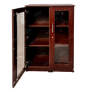 BOOK SHELF 4 FEET GLASS BRS