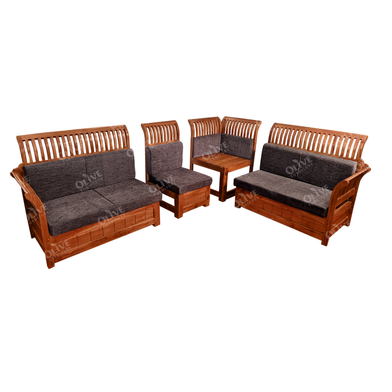 Wooden best sale corner setty