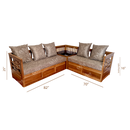 CORNER SOFA FLOWER MODEL TEAK PY