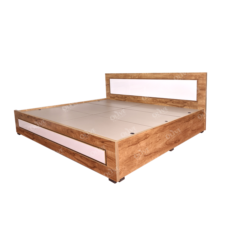 king bed with bottom open (6 1.4X6 COT 5 BRS)