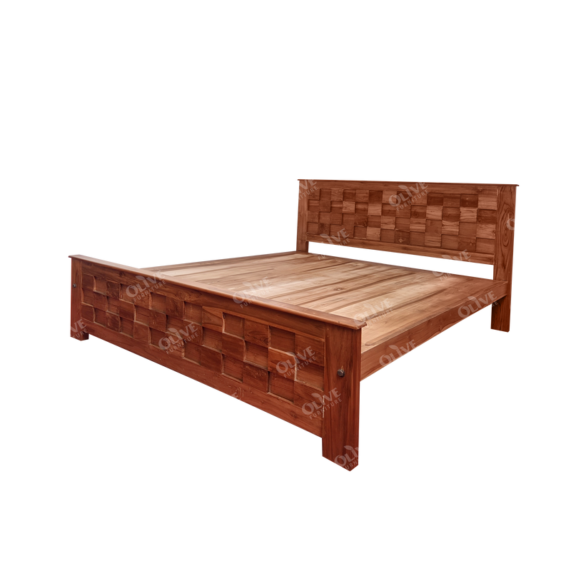 QUEEN SIZE TEAK BED 6 1.4X5 COT CT 111 TEAK CK