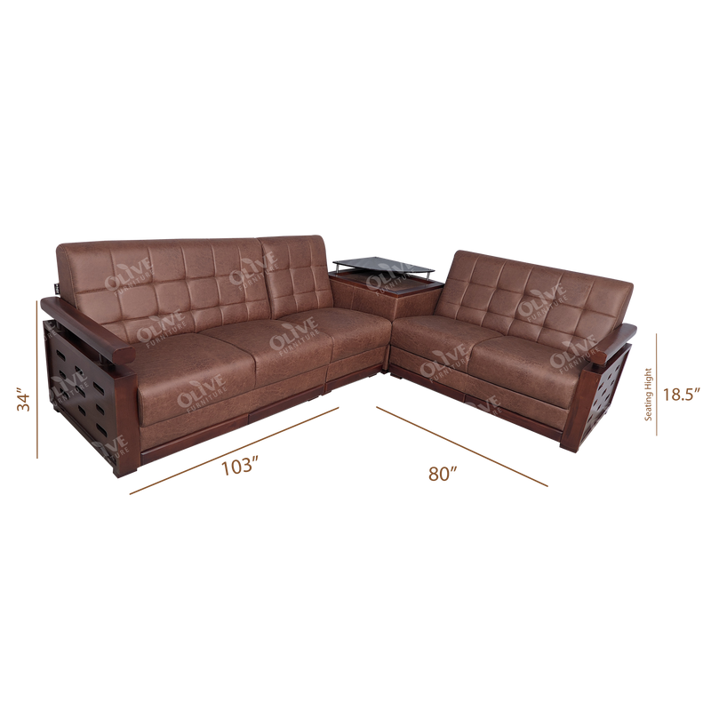 CORNER SOFA REMI STYLO