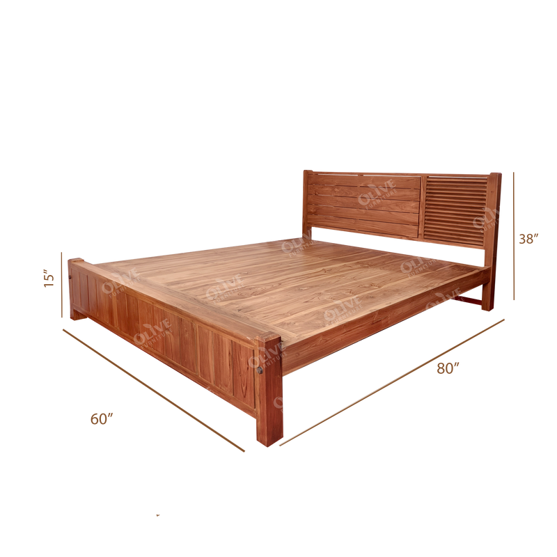 Plain wooden cot on sale