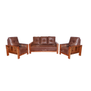 SOFA SET 3+1+1 TEAK REEPER MH